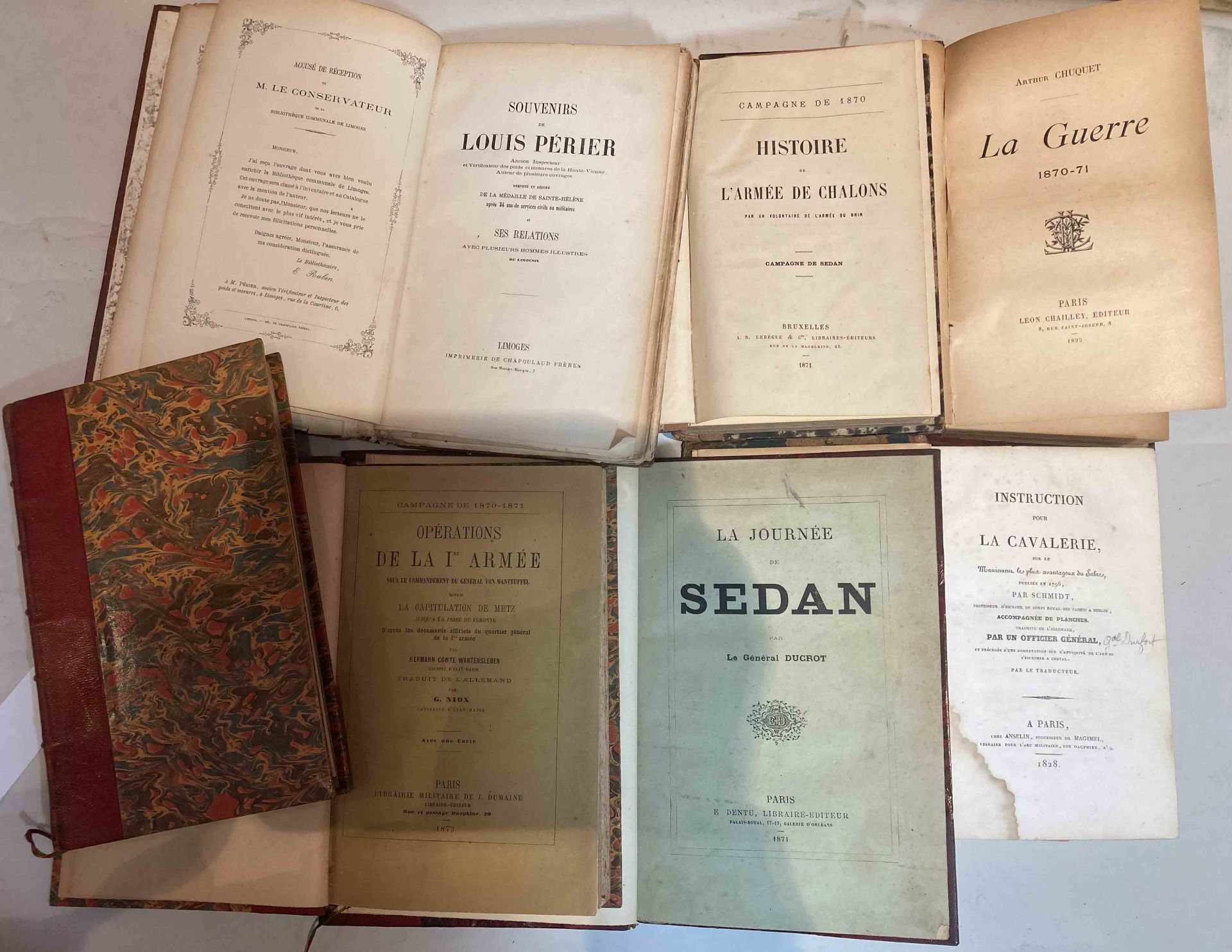 Lot- Second Empire : La journée de Sedan par le général DUCROT, Librairie Dentu-1871. Instruction - Bild 6 aus 9