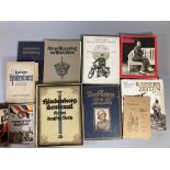 Armée Allemande. Lot de 14 livres en langue allemande sur la guerre 14-18, le Kaiser, Hindenburg