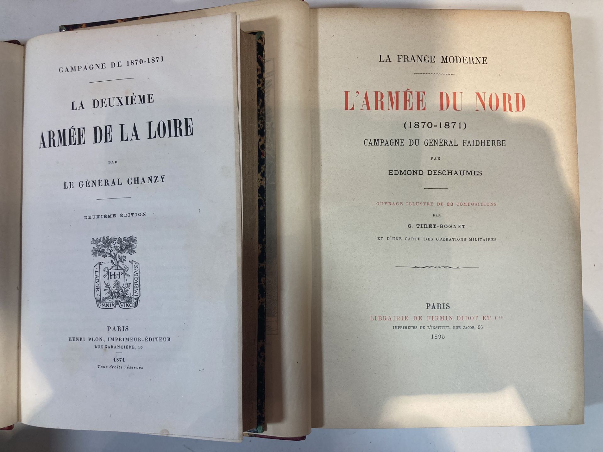 GRENEST- L’Armée de la Loire, 2 tomes, Garnier Frères 1893. L’Armée de L’Est, Garnier Frères. Les - Bild 3 aus 4
