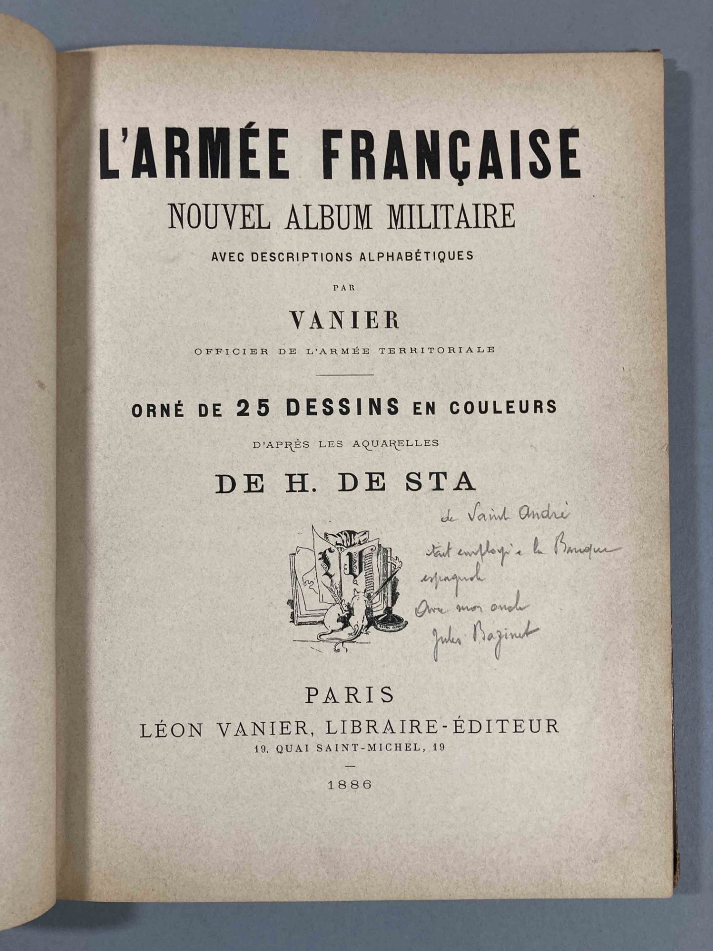 VANIER et H de STA. L’armée française » Abécédaire illustrée. Librairie Léon Vanier- Paris. 1886. - Bild 4 aus 8