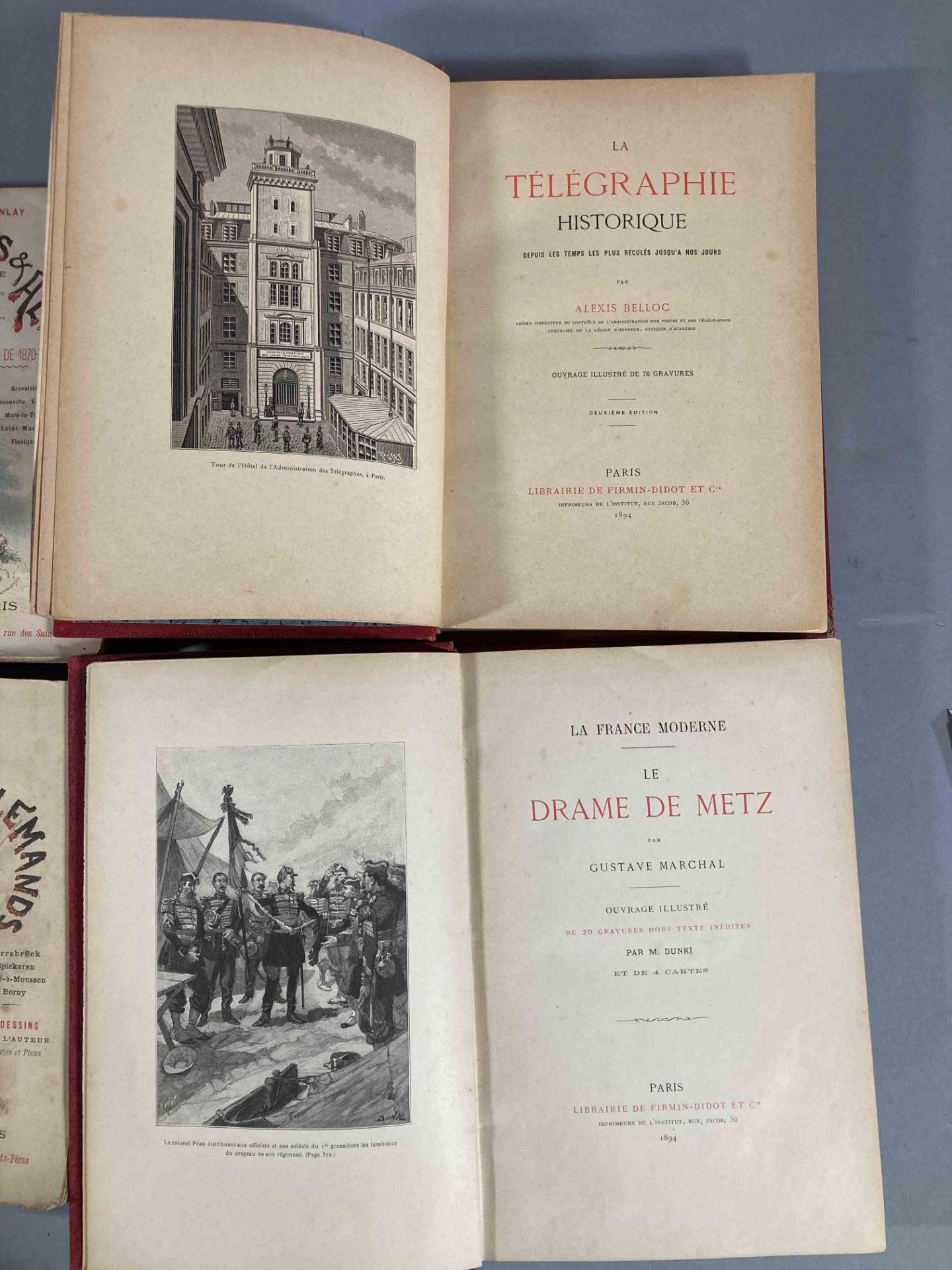 Guerre 1870-71 : lot de 8 volumes reliés et brochés : Français et Allemands par Dick de Lonlay - Bild 6 aus 6