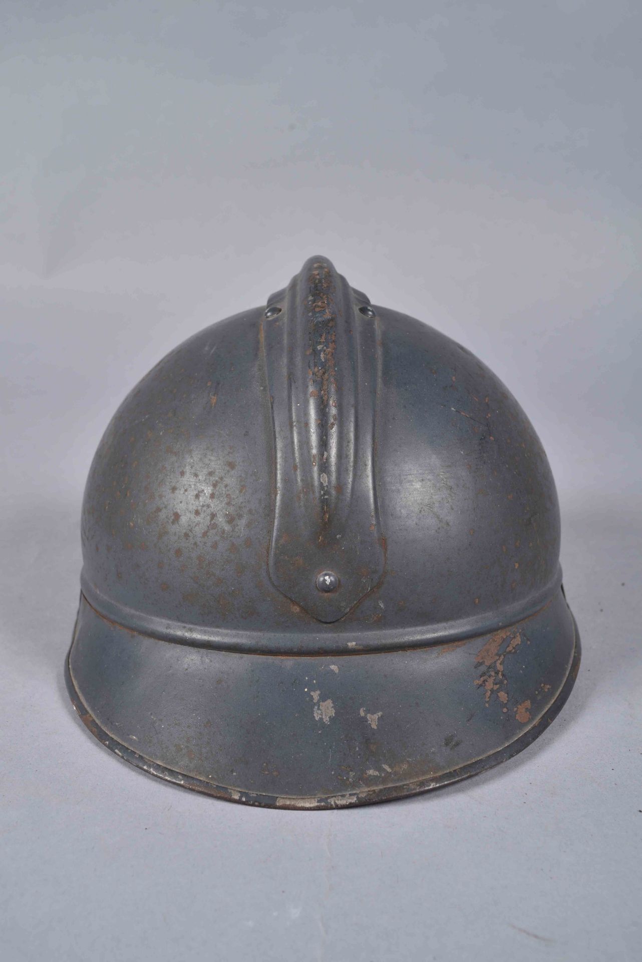 Casque Adrian 1915. Infanterie. Peinture bleu clair d’usine avec l’attribut d’une teinte plus - Bild 3 aus 5