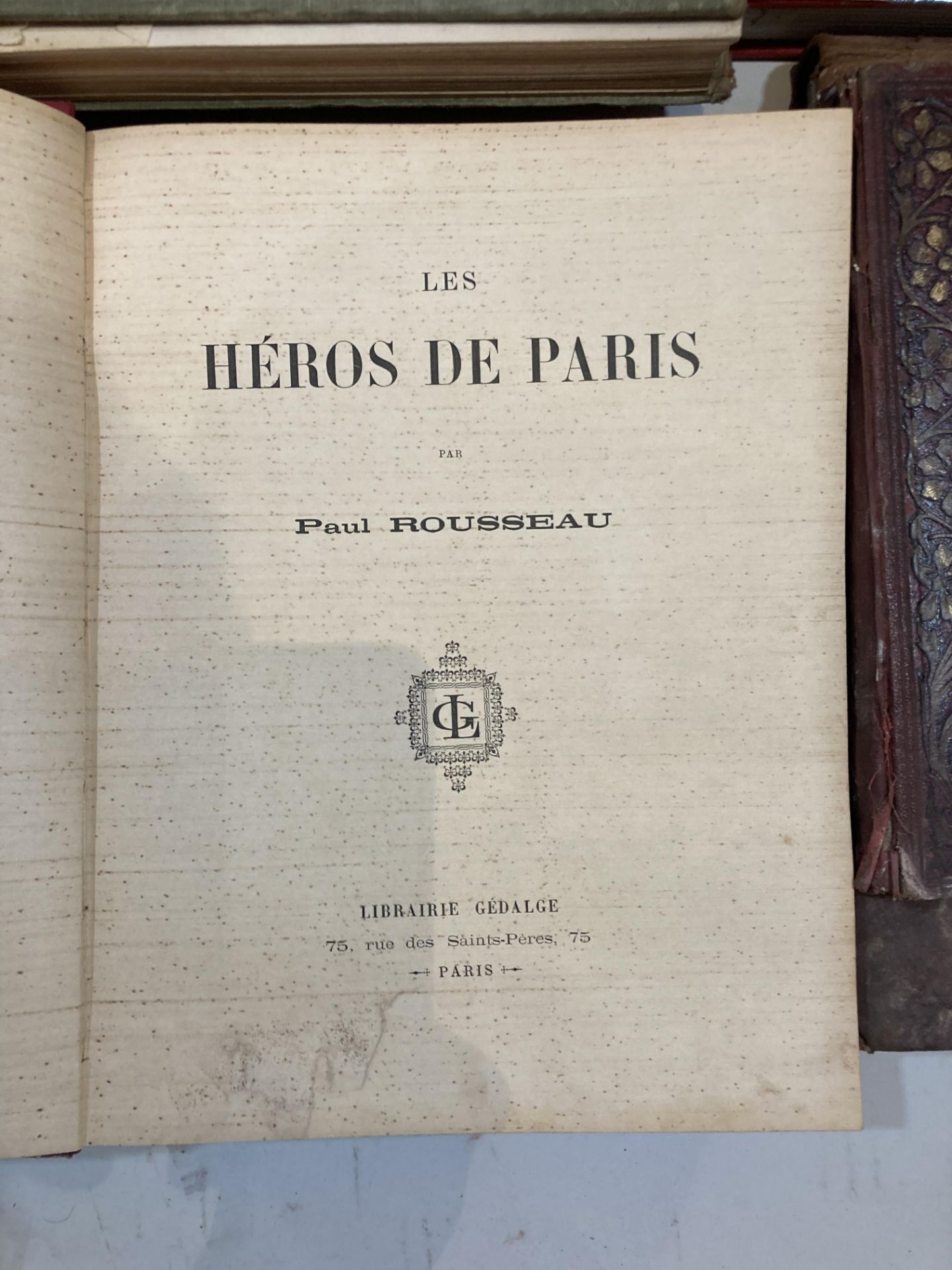 Lot- Livres de prix et ouvrages patriotiques : Autour du drapeau tricolore 1789-1889 par le - Bild 5 aus 5