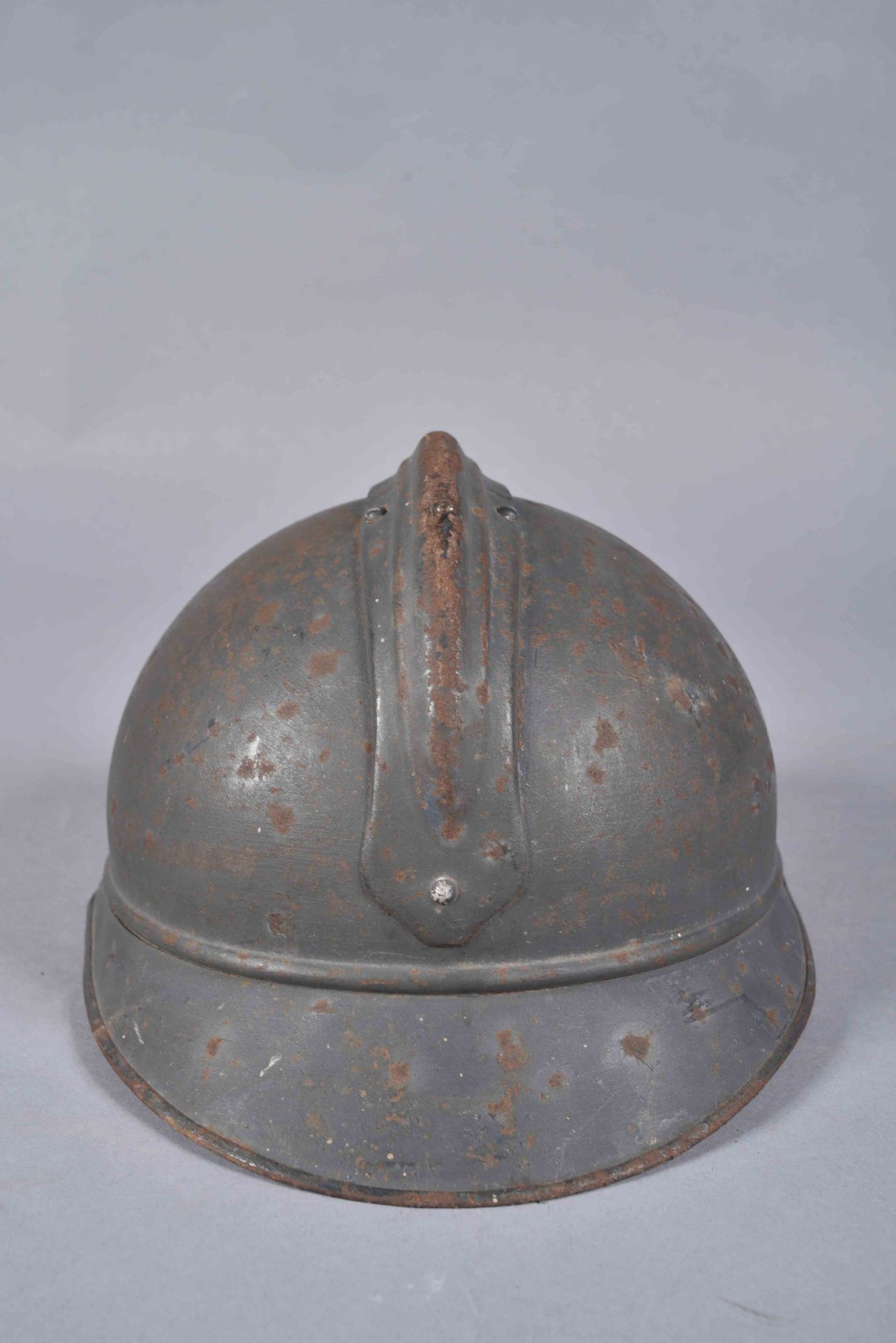 Casque Adrian 1915. Service de Santé. Peinture bleu clair d’usine. Coque B. L’attribut seul a reçu - Bild 3 aus 5