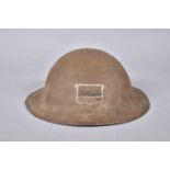 US- Casque M-1917 de la 80th division américaine Blue Ridge. Coque en acier recouverte d’une