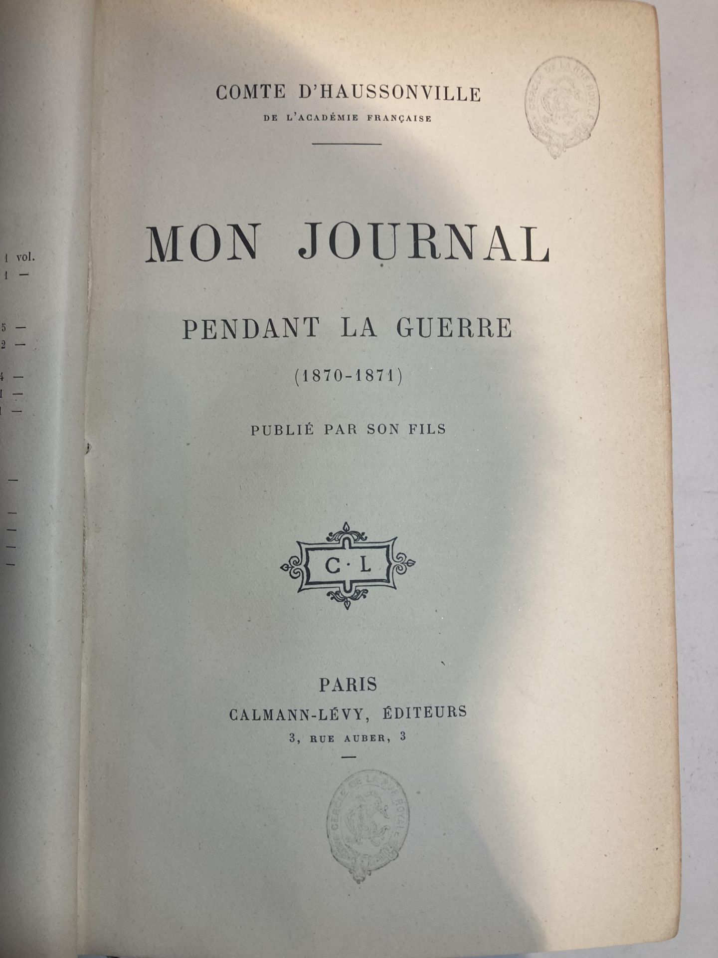 Lot- Guerre de 1870 : GRENEST, L’armée de l’Est, L’Armée de la Loire, Garnier frères éditeurs – - Bild 3 aus 6