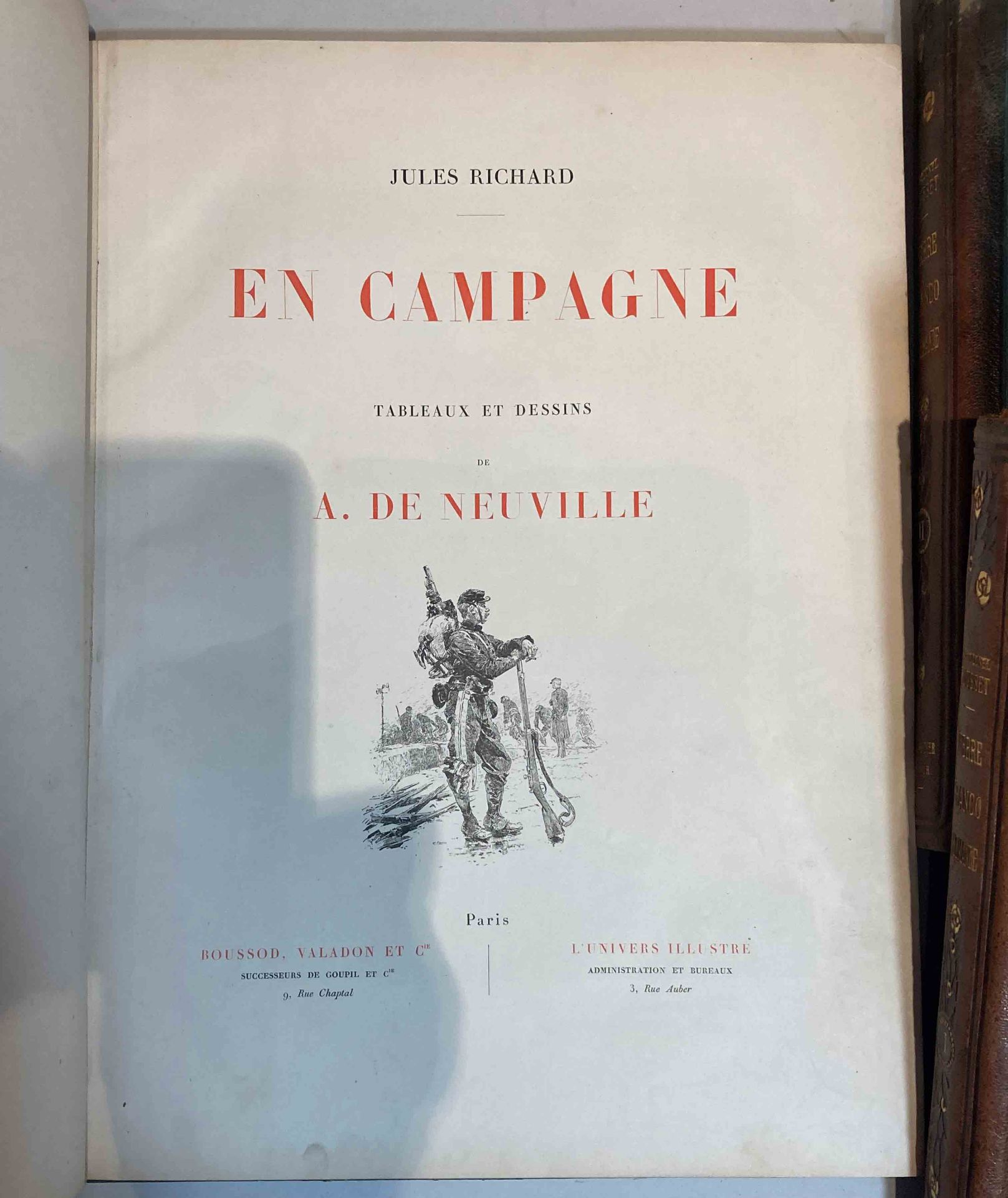 Lot- Second Empire : En Campagne, par Jules RICHARD et illustrations de A. de NEUVILLE. Boussod, - Bild 11 aus 12