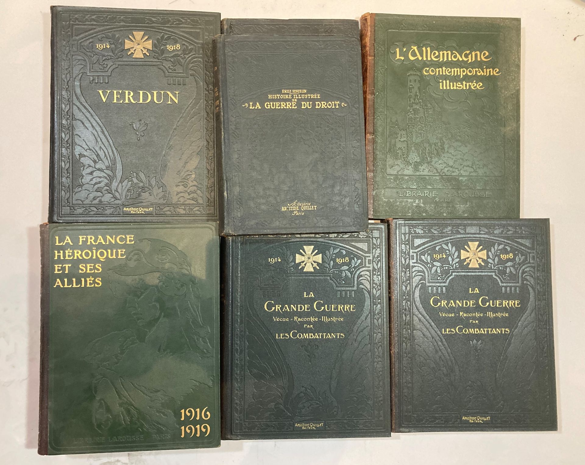 Lot 1914-1918 : La Grande Guerre par les Combattants, 2 tomes. J-F Bouchoir et Cpt Delvert,