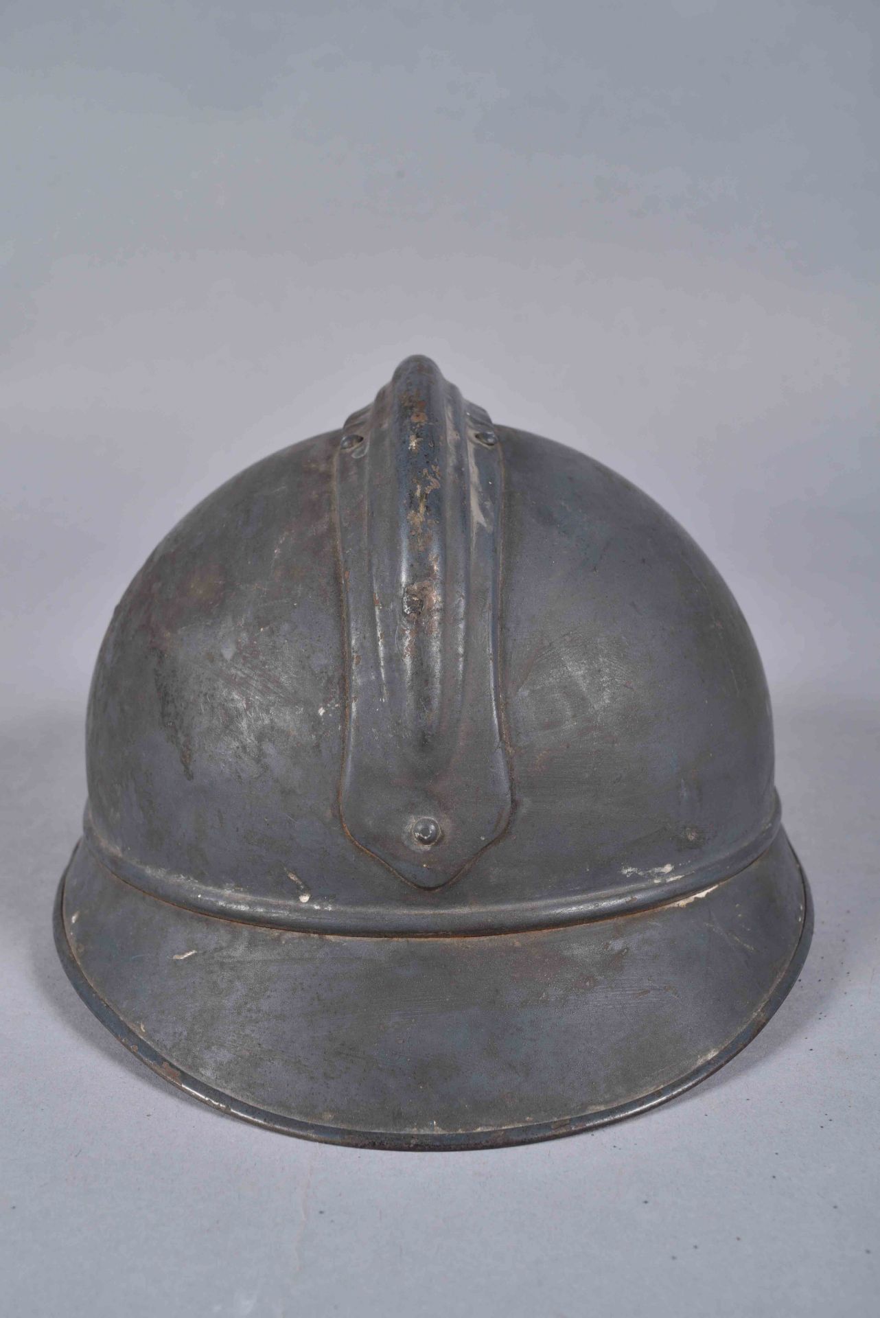 Casque Adrian 1915. Infanterie. Peinture bleu clair d’usine avec l’attribut d’une teinte - Bild 3 aus 6