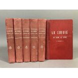La GUERRE au JOUR le JOUR. 6 volumes reliés. Librairie Jules Tallandier- Paris. Usures au dos