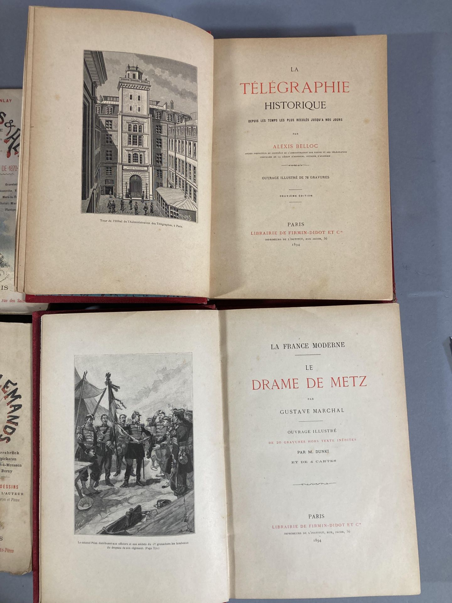 Guerre 1870-71 : lot de 8 volumes reliés et brochés : Français et Allemands par Dick de Lonlay - Bild 5 aus 6