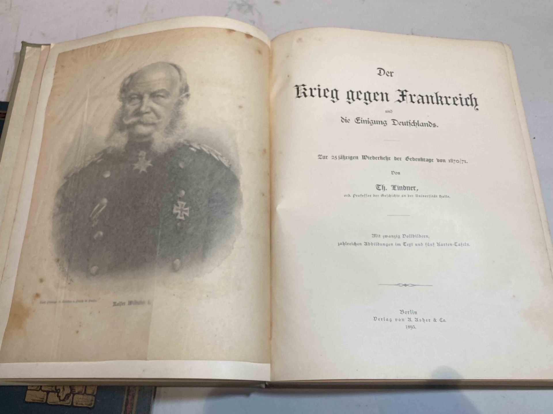 Lot- Guerre de 1870-71. Deux ouvrages illustrés et reliés, en langue allemande, BISMARCK 1815-1915 - Bild 6 aus 10