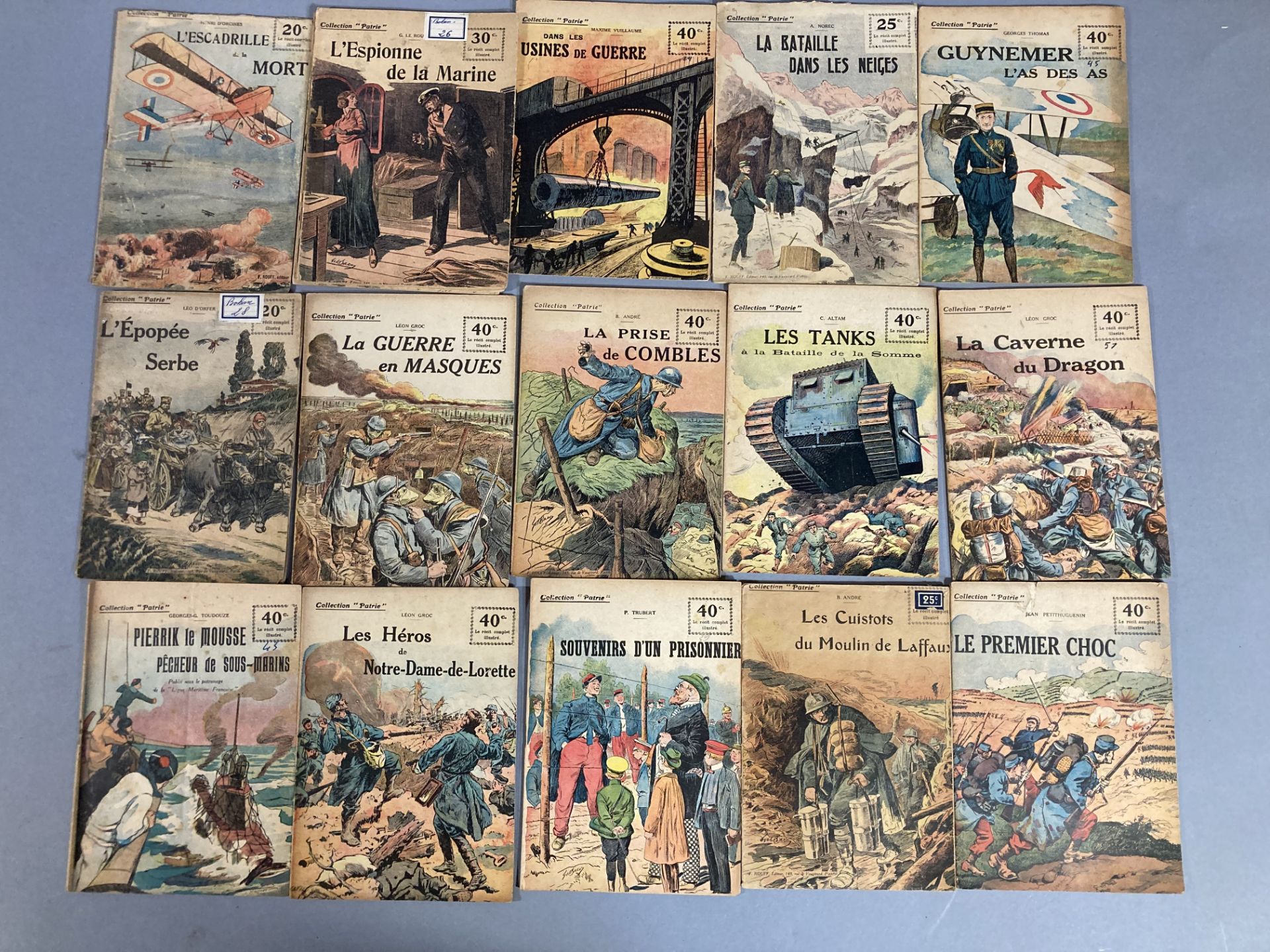 Collection PATRIE : lot d’environ 155 fanzines sur le thème de la guerre 14-18.