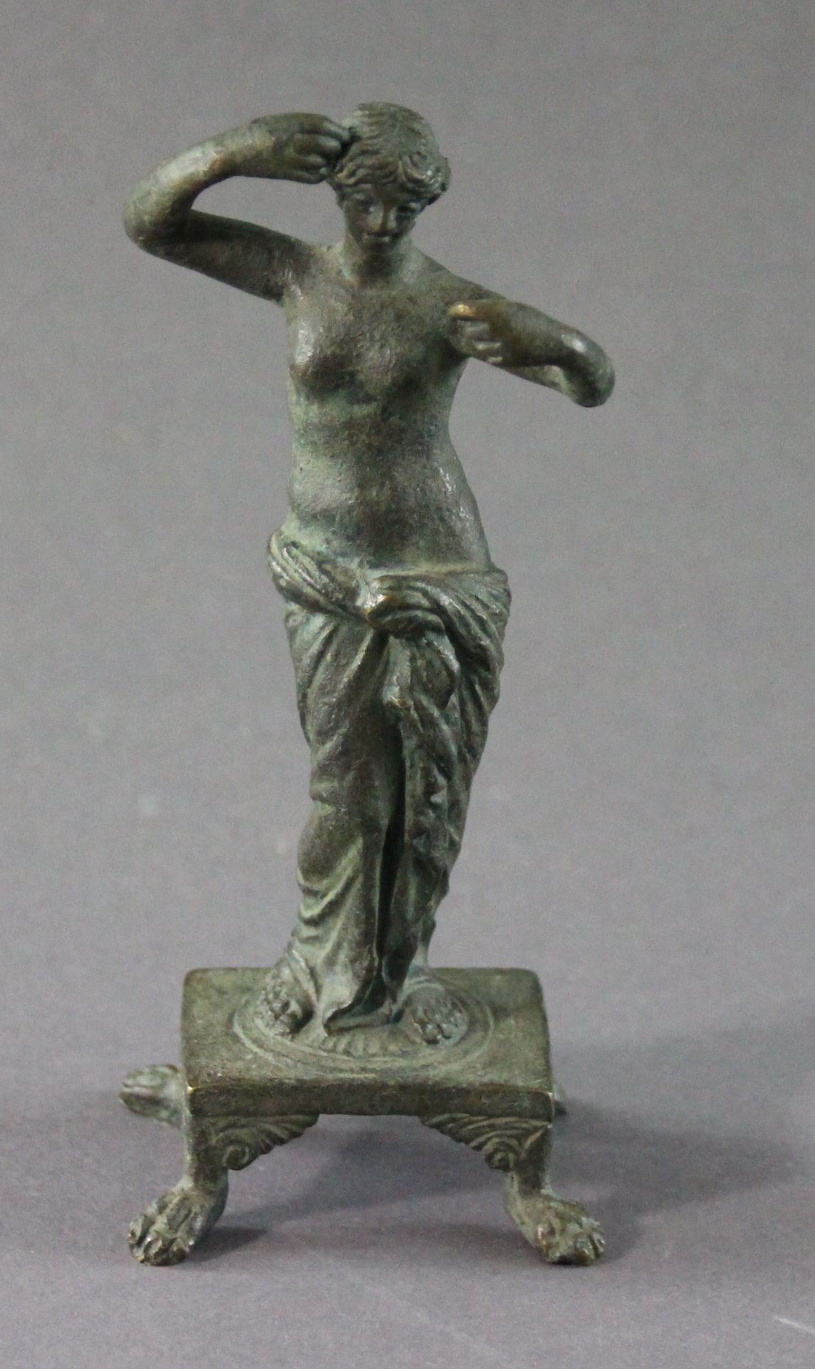 Miniatur Bronze, "Venus", 20. Jhd. Höhe ca.: 13cm