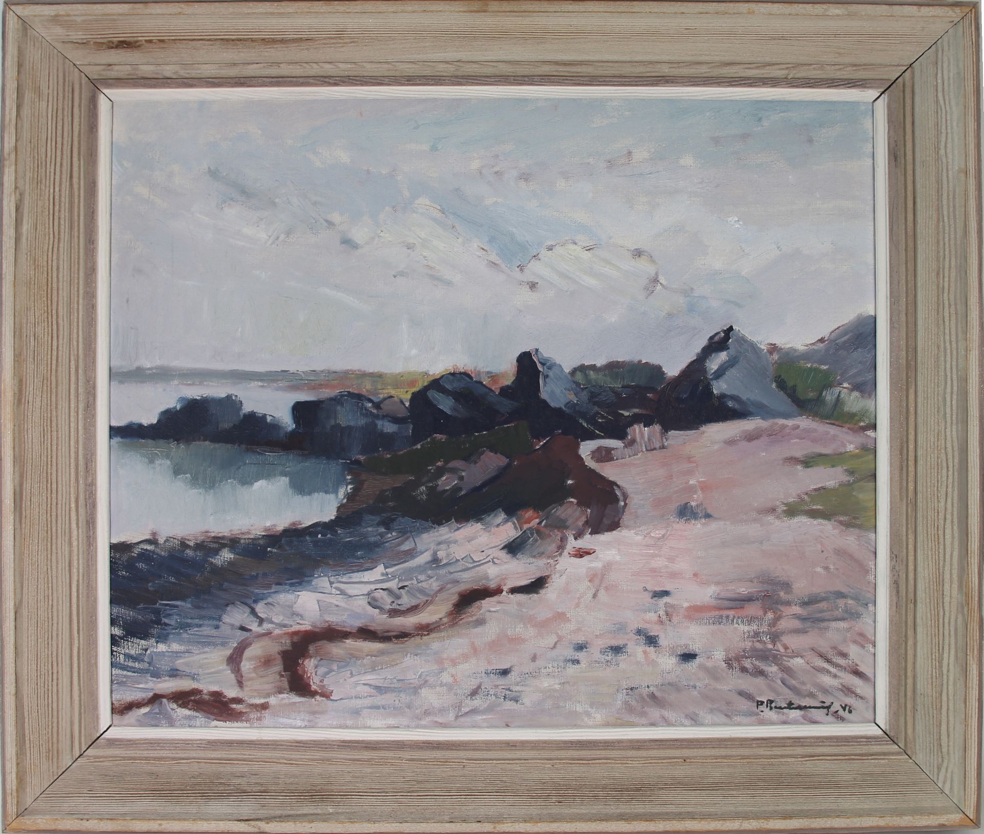 Patrik Reuterswärd (1886-1971) - ÖL/LW., "Strandpartie bei Arild", 1946 unten rechts signiert und