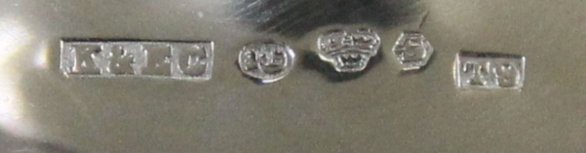 6 schlichte Kelche, 830er Silber, Stockholm, 1969/72, Ges.-Gew. ca. 252 gr. Schlanker Schaft auf - Bild 2 aus 2
