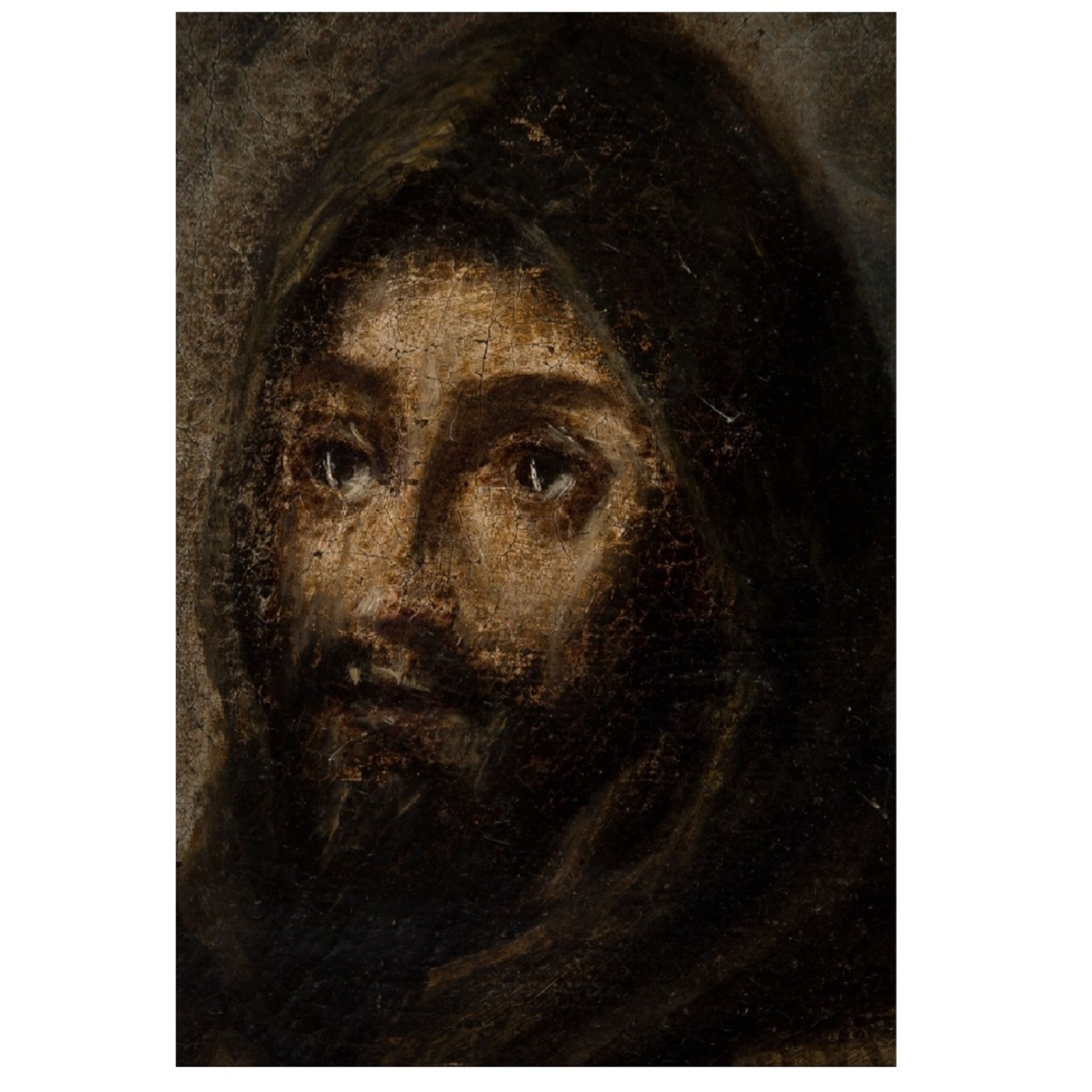 Escuela toledana, s.XVI. Seguidor de Domenico Theotocopoulos El Greco. San Francisco.
 - Image 2 of 4