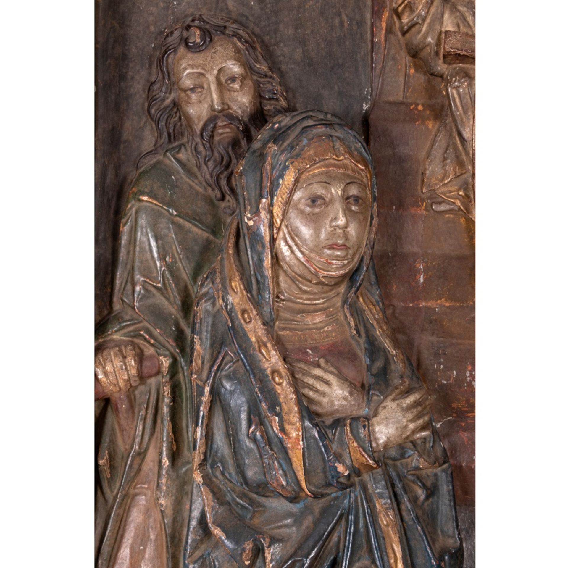 Escuela alemana, Suabia, s.XVI. Círculo de Tilman Riemenschneider. Jesús ante los doctores. - Bild 3 aus 4