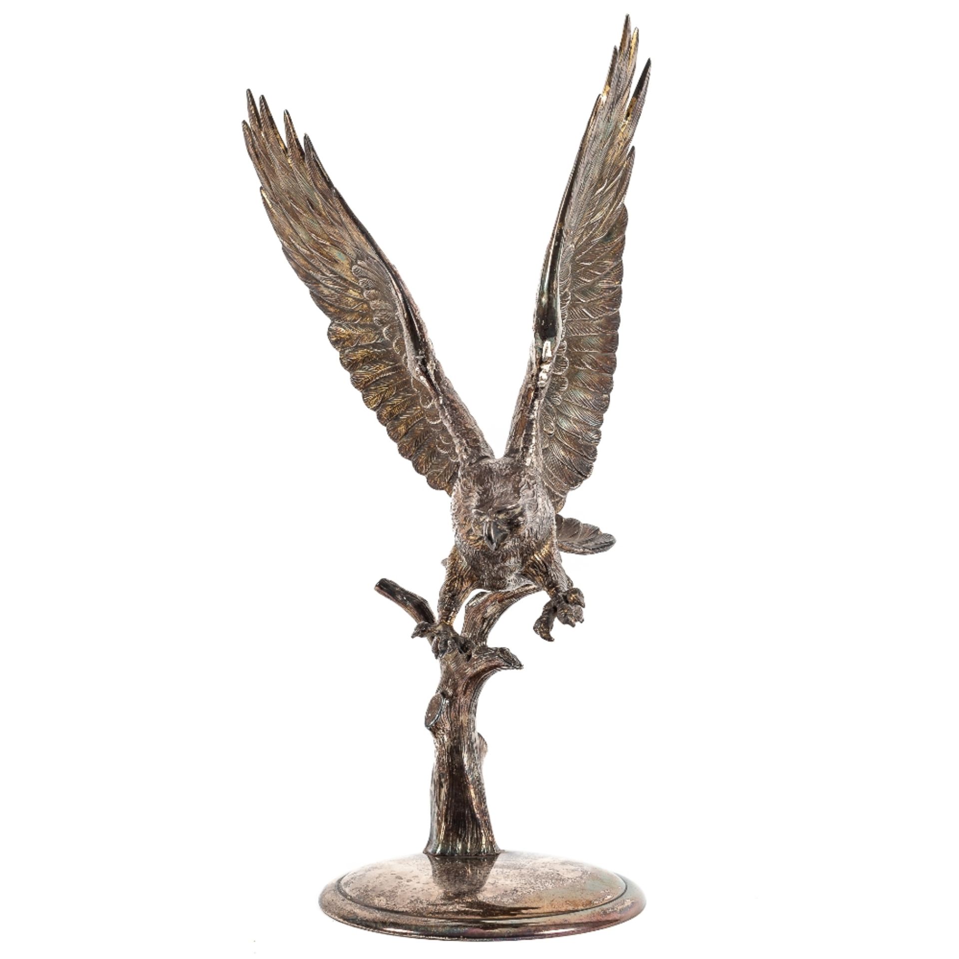 Águila. Figura en plata española punzonada, s.XX. - Image 2 of 3
