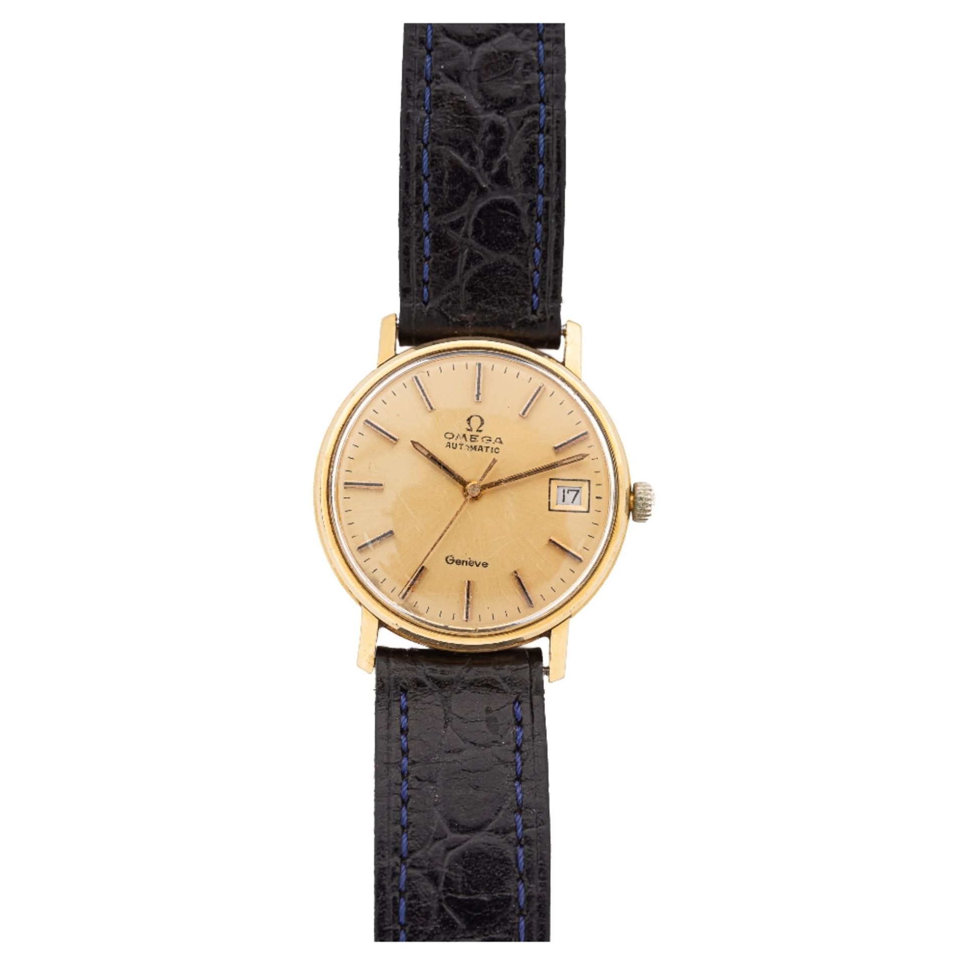Omega, reloj de pulsera para cadete en oro, c.1970.