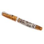 Pluma estilográfica Montegrappa colección "Oriental Zodiac" modelo "Tiger", 1998.