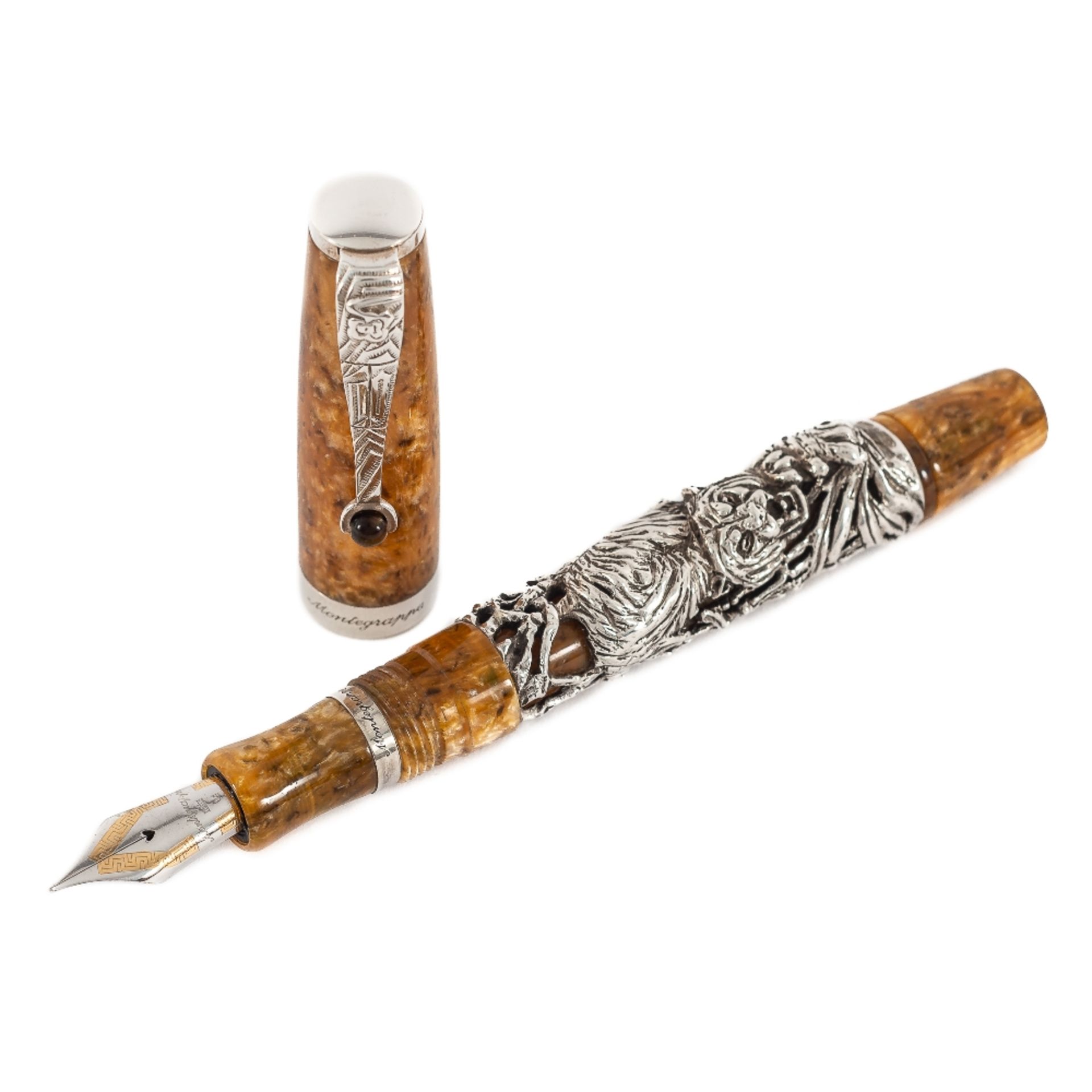 Pluma estilográfica Montegrappa colección "Oriental Zodiac" modelo "Tiger", 1998. - Bild 2 aus 4