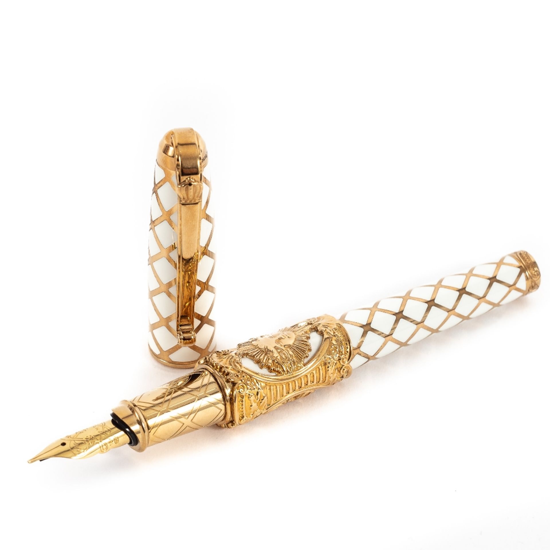 Pluma estilográfica Saint Dupont colección "Olympio" modelo "Versailles", 2006. - Bild 2 aus 4