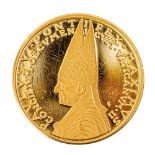 Medalla conmemorativa del II Concilio Ecuménico del Papa Pablo VI. Oro 22K.