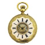 Reloj de bolsillo saboneta en oro. Francia, fles. del s.XIX.