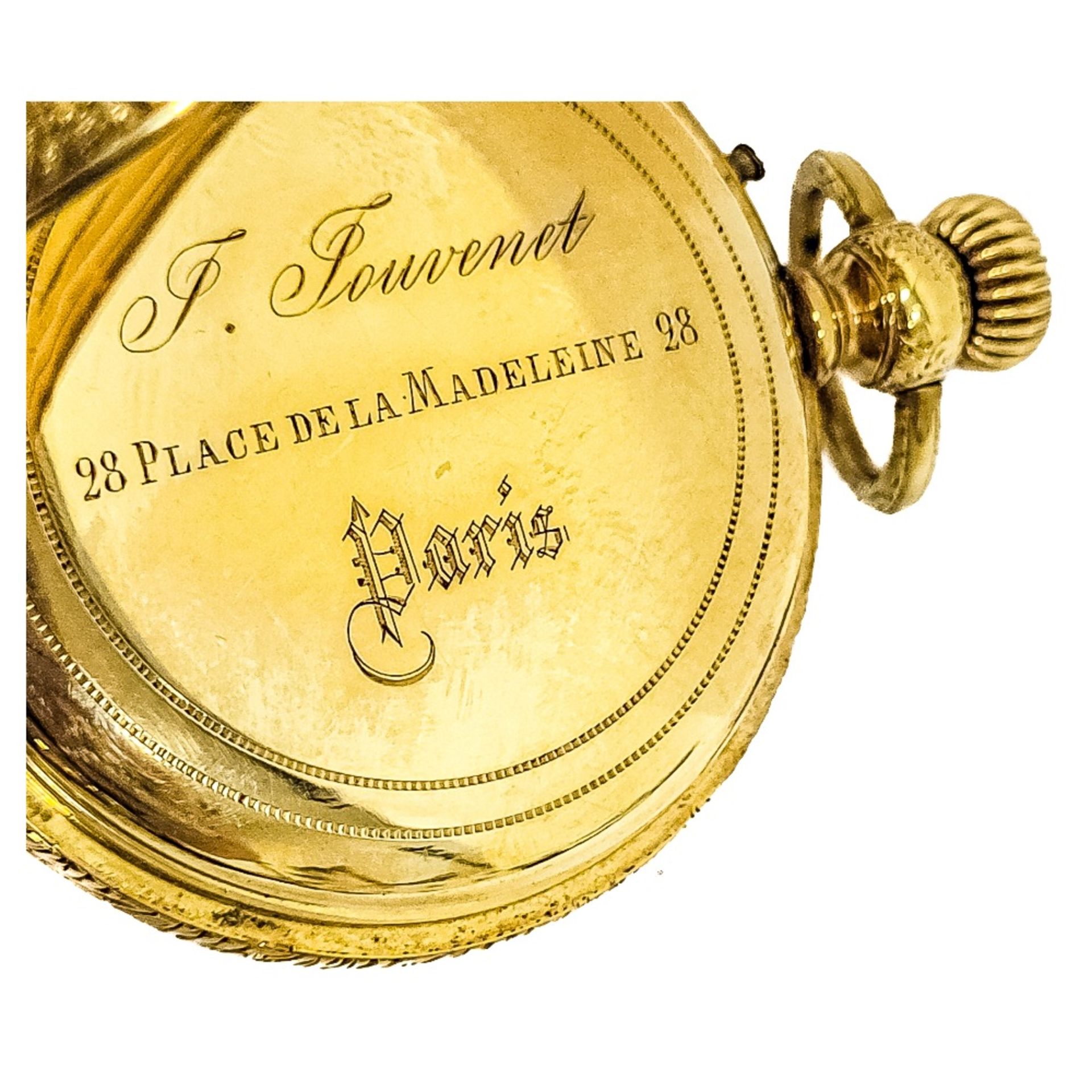Reloj de bolsillo saboneta en oro. Francia, fles. del s.XIX. - Image 2 of 4