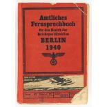 1940 BERLIN TELEPHONE DIRECTORY