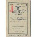 'J'-STAMPED PASSPORT OF AN AUSTRIAN JEW
