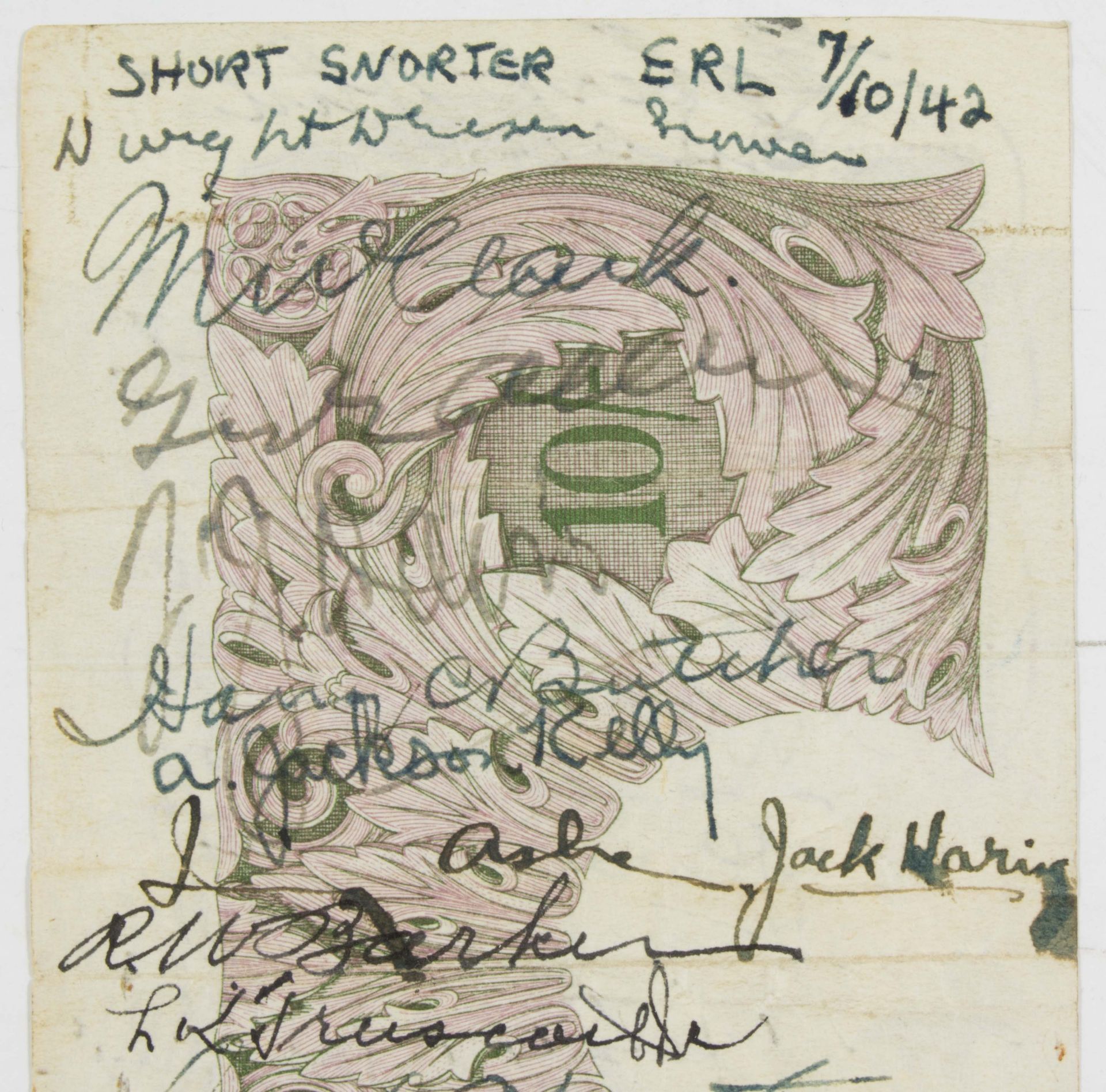 'SHORT SNORTER' FROM EISENHOWER'S PROMOTION TO LIEUT. GENERAL - Bild 5 aus 6