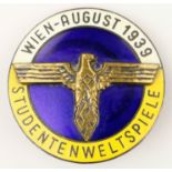 1939 VIENNA INTERNATIONAL UNIVERSITY GAMES BADGE