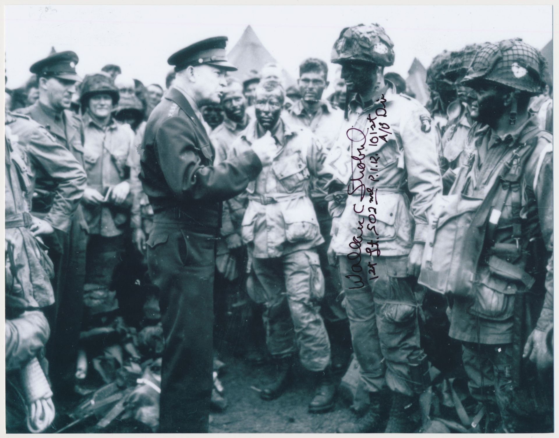 (D-DAY PARATROOPER WITH EISENHOWER)
