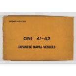 U.S. MANUAL 'ONI 41-42 JAPANESE NAVAL VESSELS'