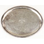 ADOLF HITLER SILVER-PLATE SERVING TRAY