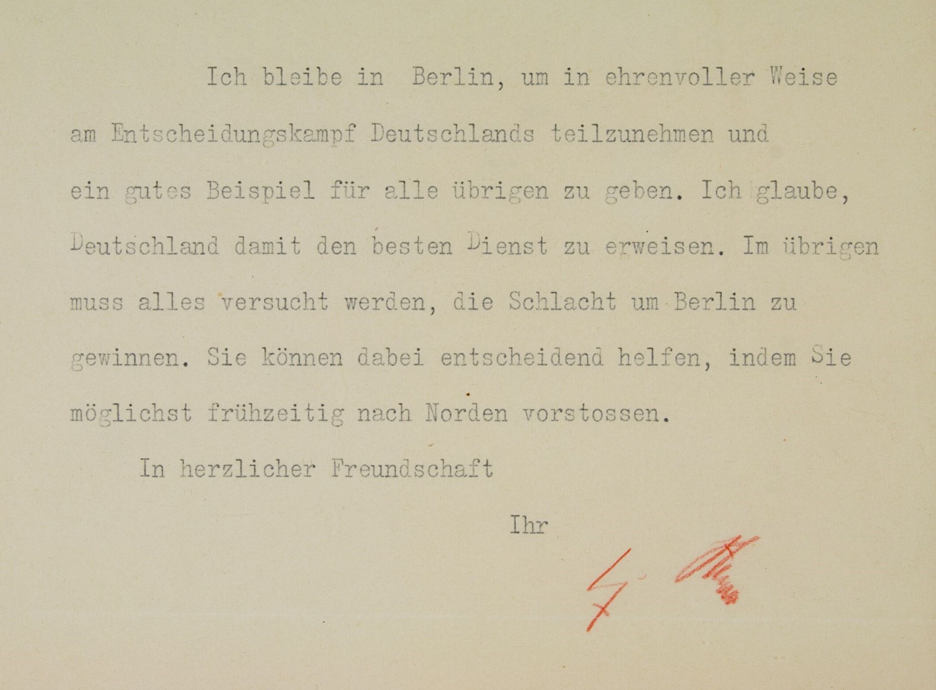 ADOLF HITLER’S LAST MESSAGE TO GERMANY: “I SHALL REMAIN IN BERLIN…” - Image 3 of 7