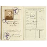'J'-STAMPED PASSPORTS OF HUSBAND AND WIFE AUSTRIAN JEWS