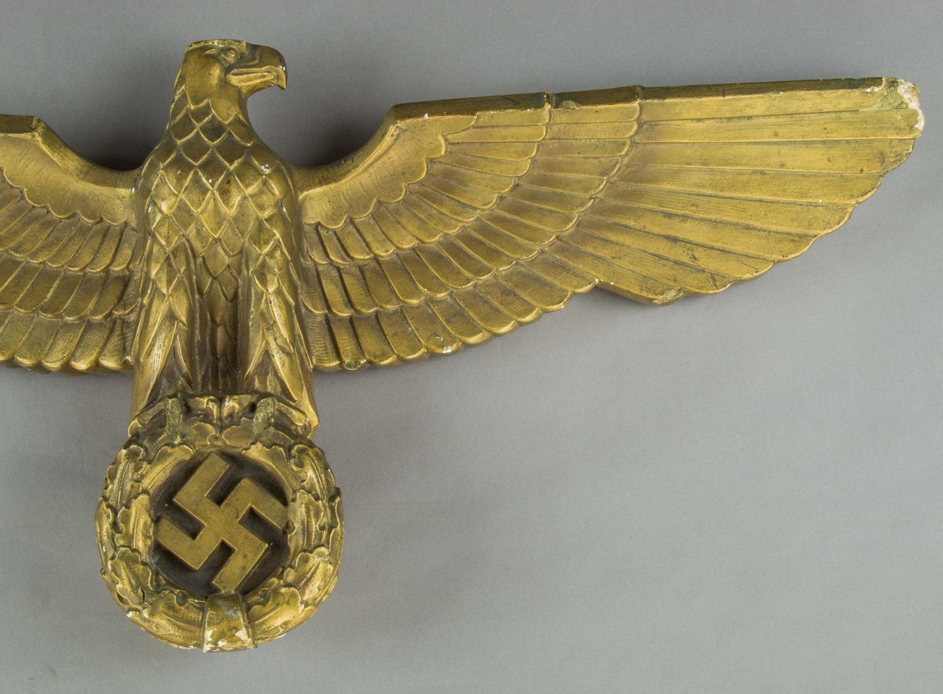 THE GOLDEN EAGLE FROM ADOLF HITLER'S REICHSCHANCELLERY BEDROOM - Image 4 of 13