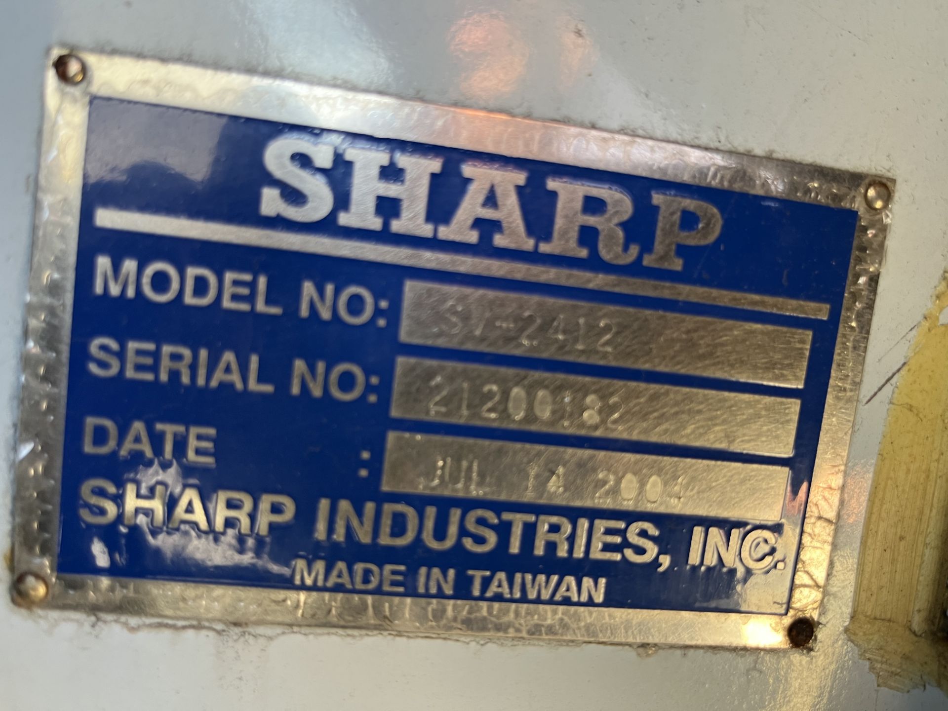 Sharp Model SV-2412 CNC Milling Machine - Image 6 of 9