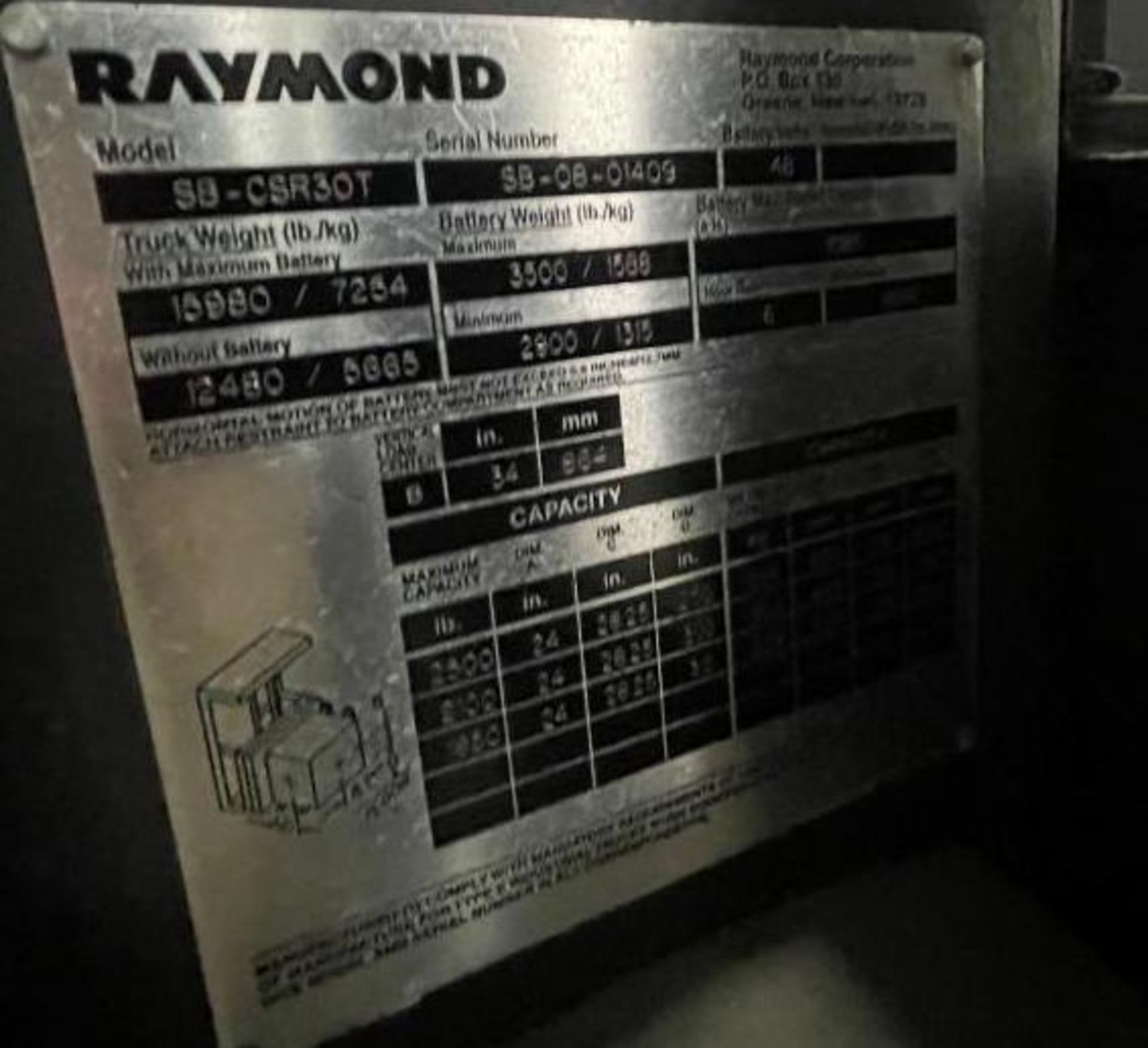 Raymond turret reach truck - Image 10 of 60