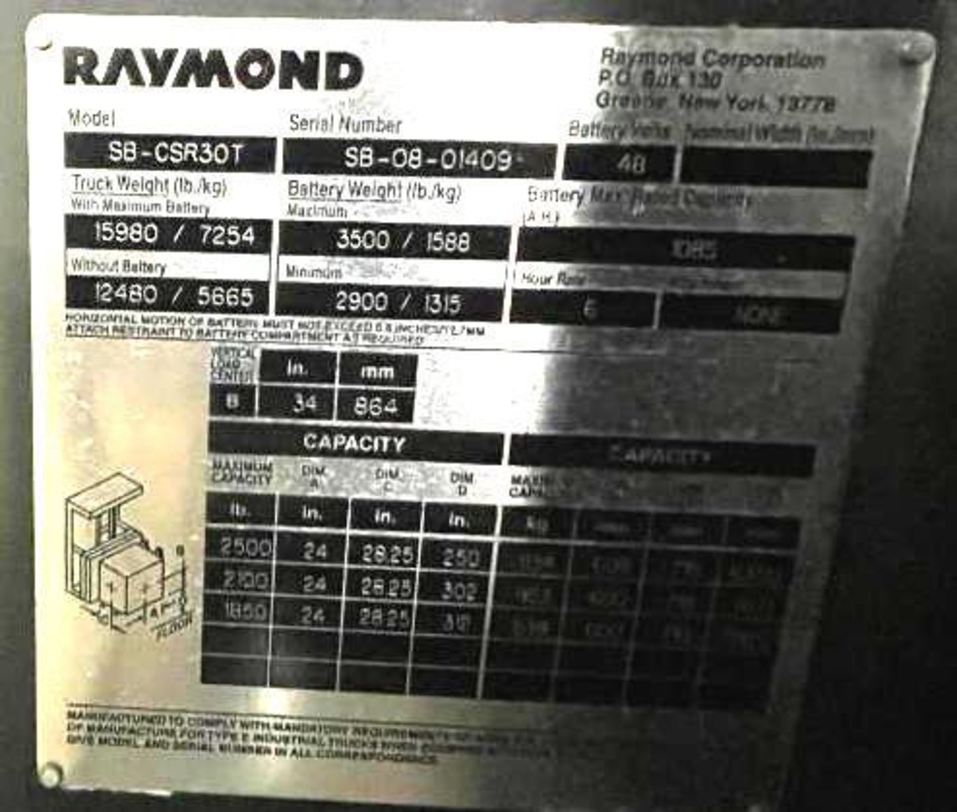 Raymond turret reach truck - Image 31 of 60