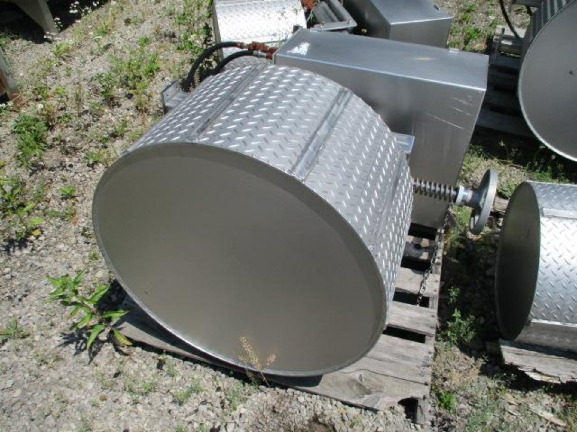 (2) Stainless Steel Rotating Drums, dimple exterior - Image 3 of 9