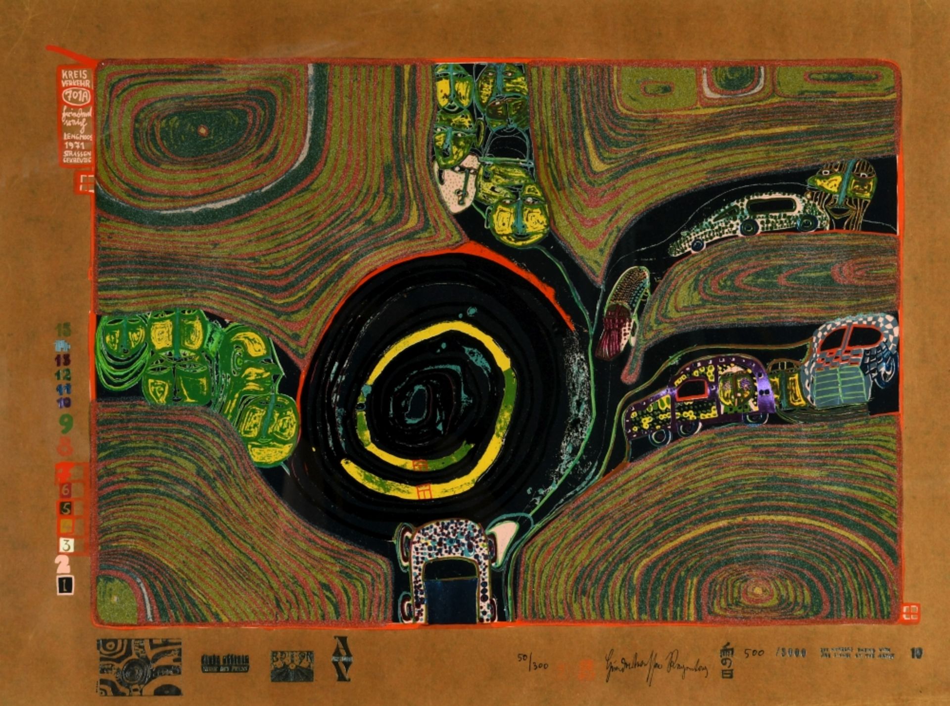 Hundertwasser, Friedensreich, 1928 Wien - 2000 Pazifischer Ozean/Neuseeland - Bild 2 aus 2