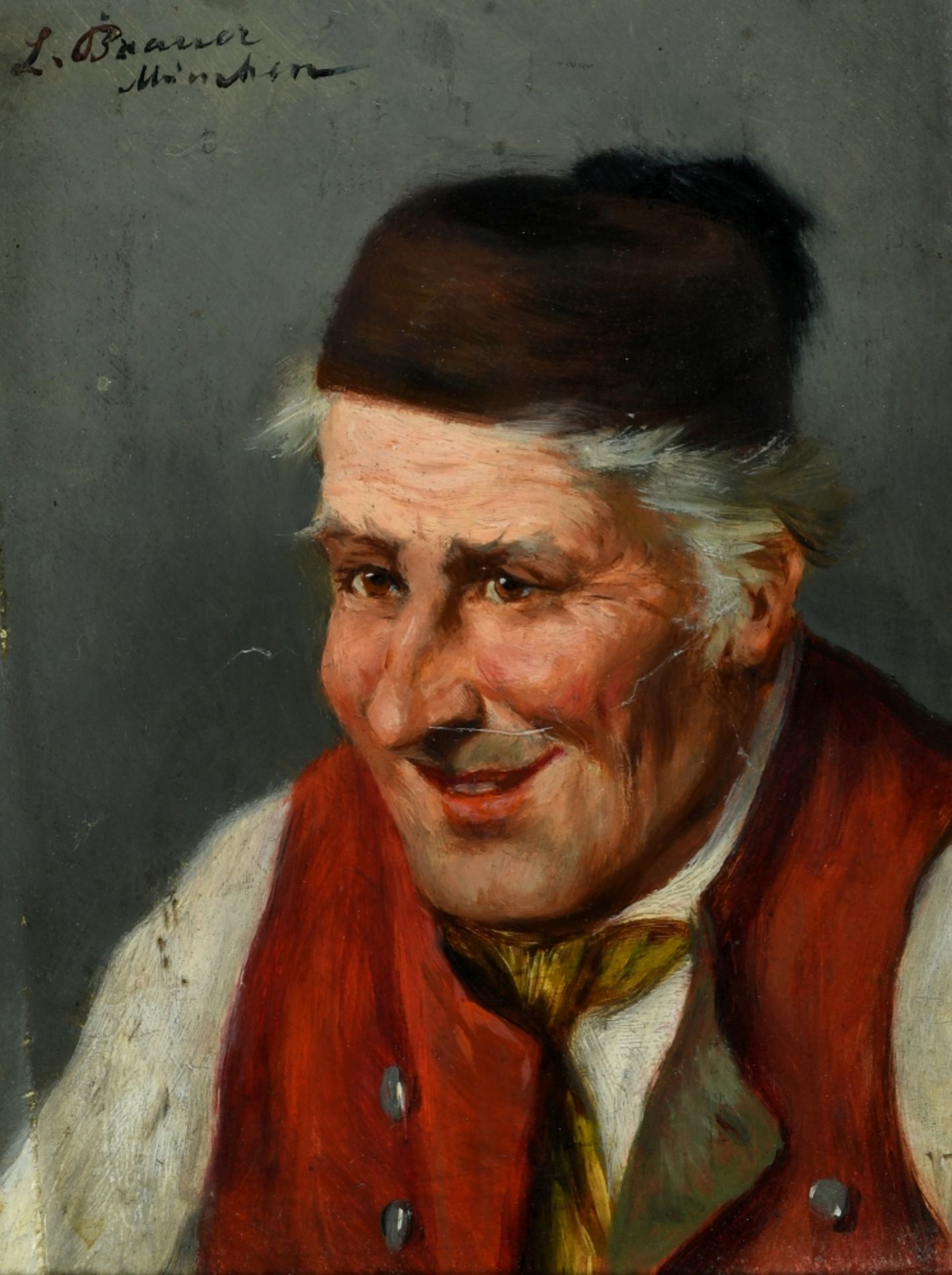 Brauer, L., Portraitmaler, 1. H. 20. Jh., ans. in München - Image 2 of 2