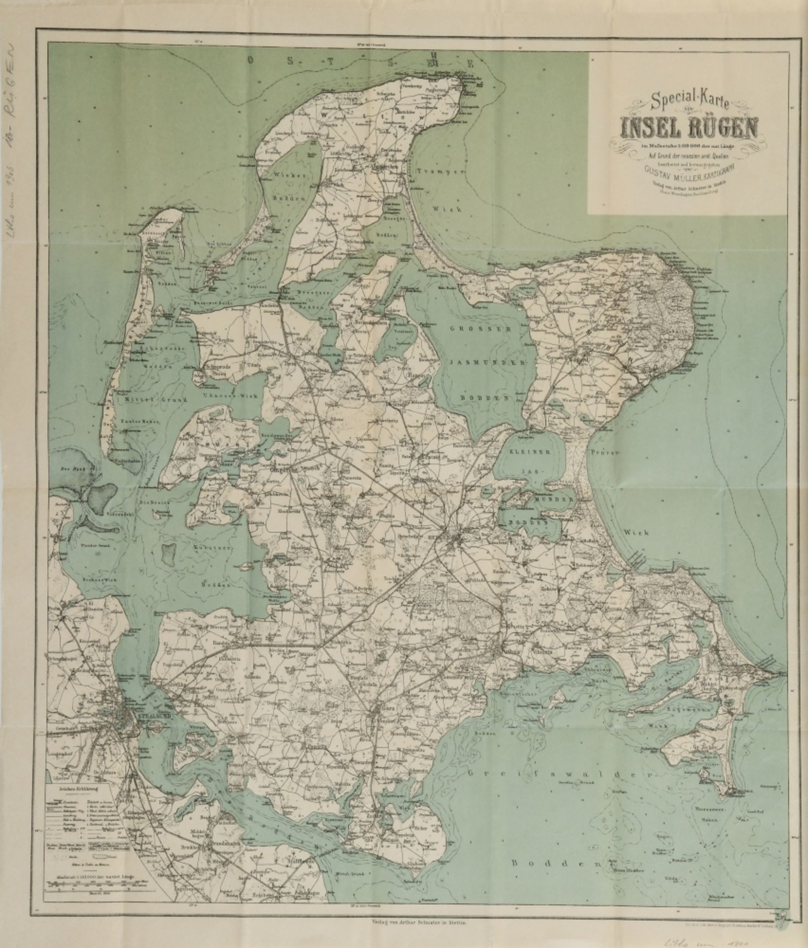 Landkarte "Special-Karte - Insel Rügen"