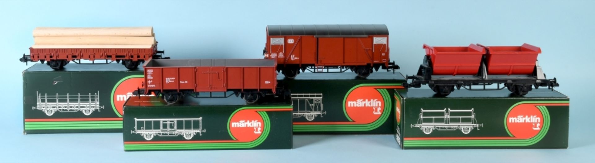 Märklin - Güterwagen, 4 Stück