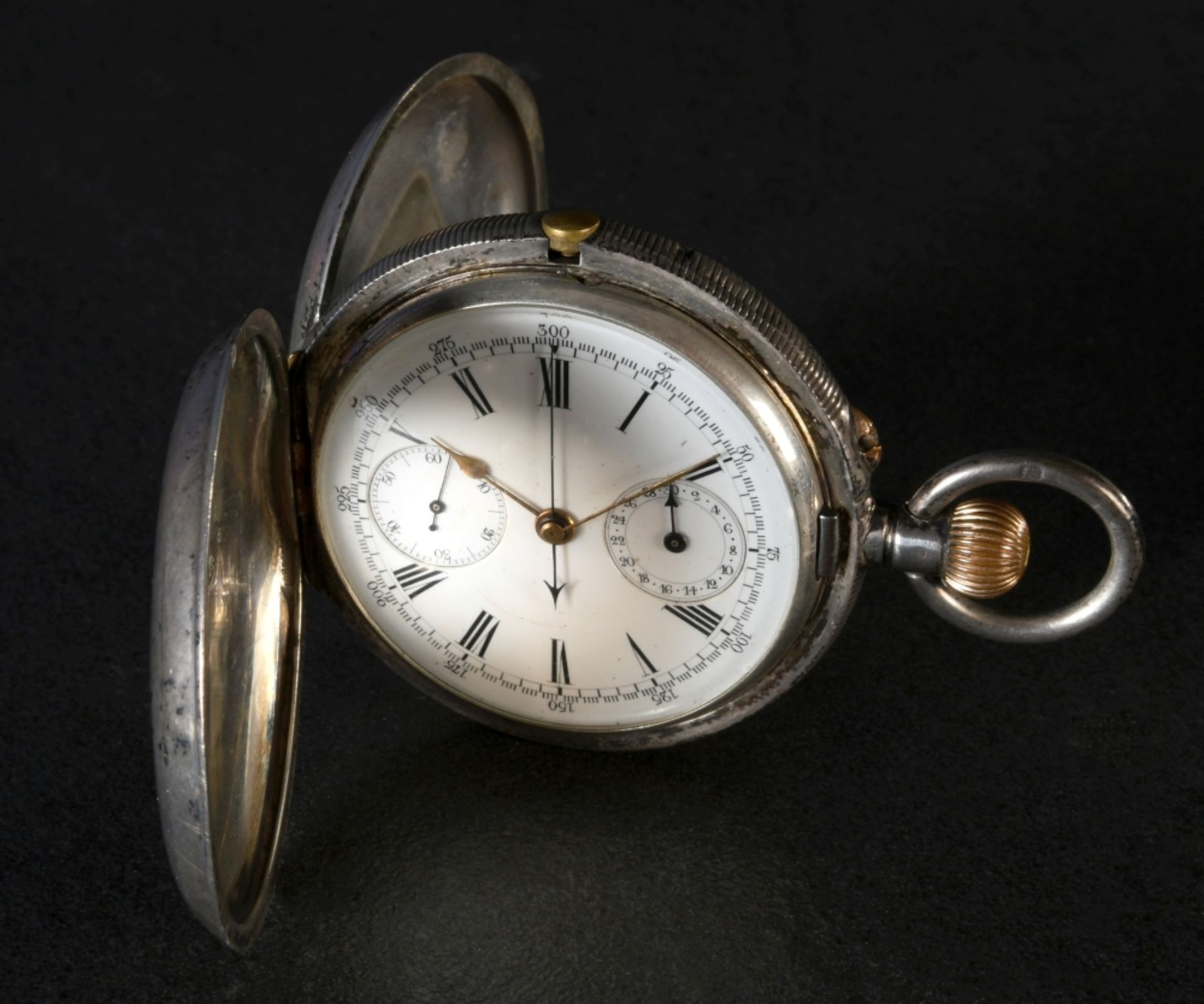 Herrentaschenuhr mit Chronograph