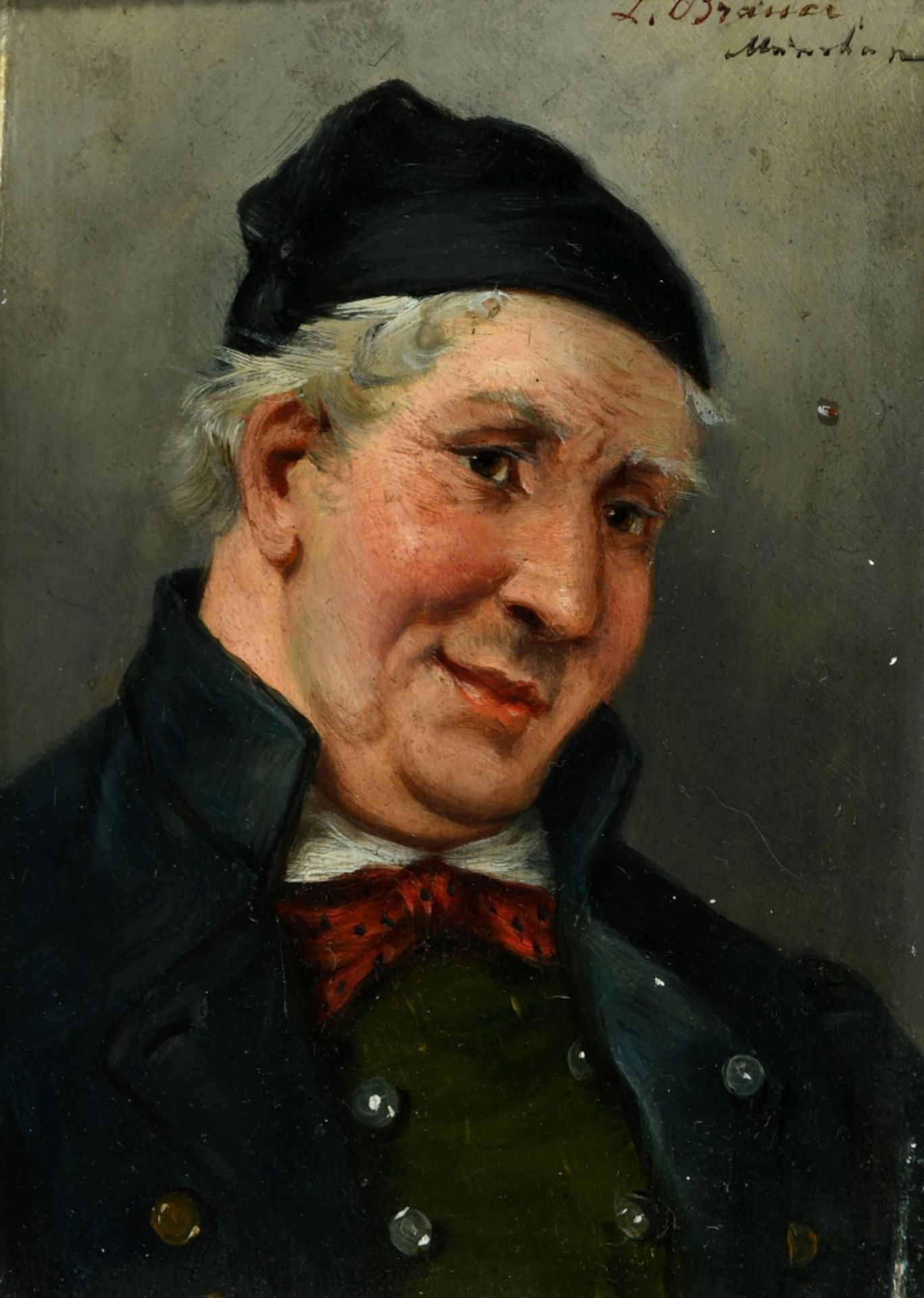 Brauer, L., Portraitmaler, 1. H. 20. Jh., ans. in München - Bild 2 aus 2